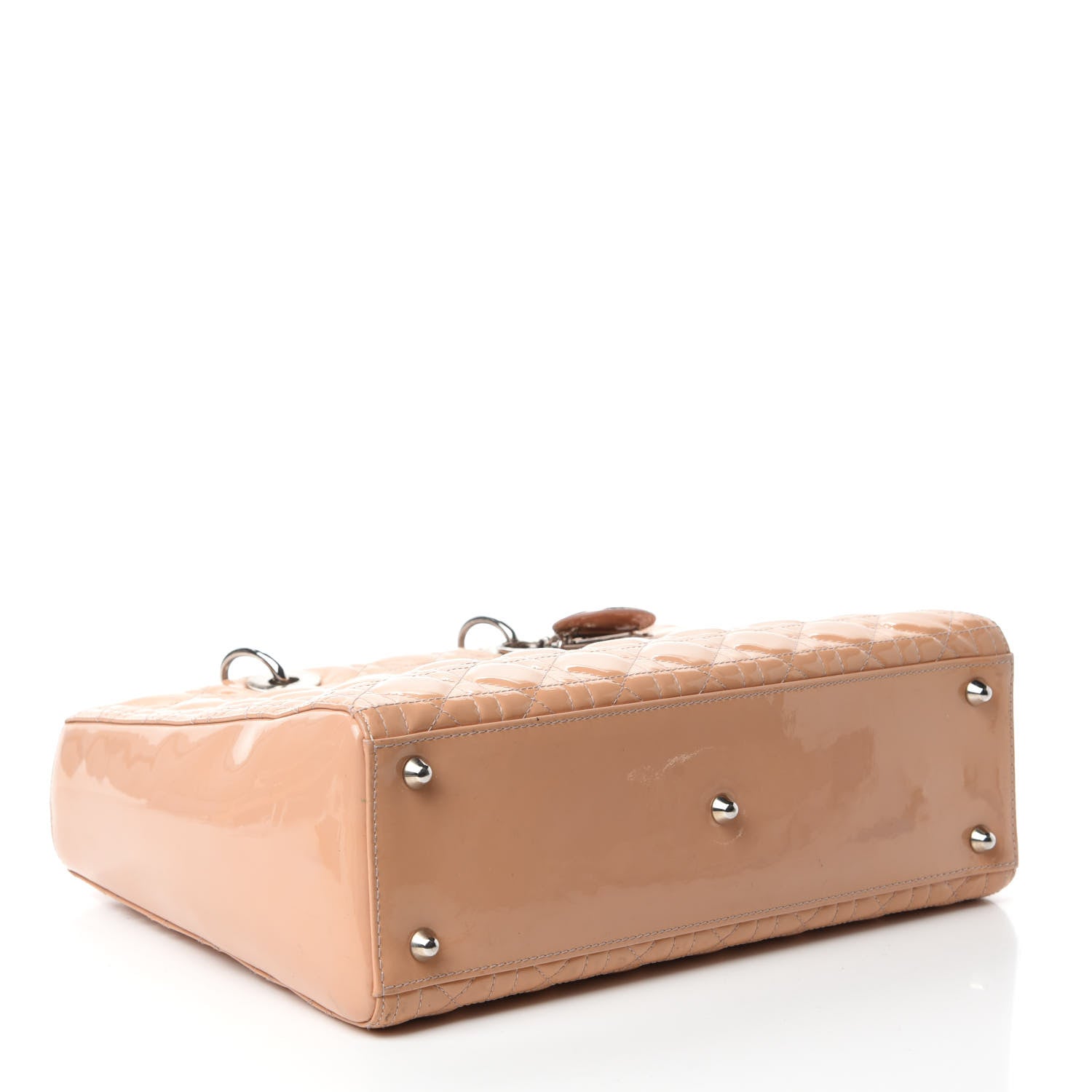 Christian Dior Patent Cannage Large Lady Dior Beige 4 of 10