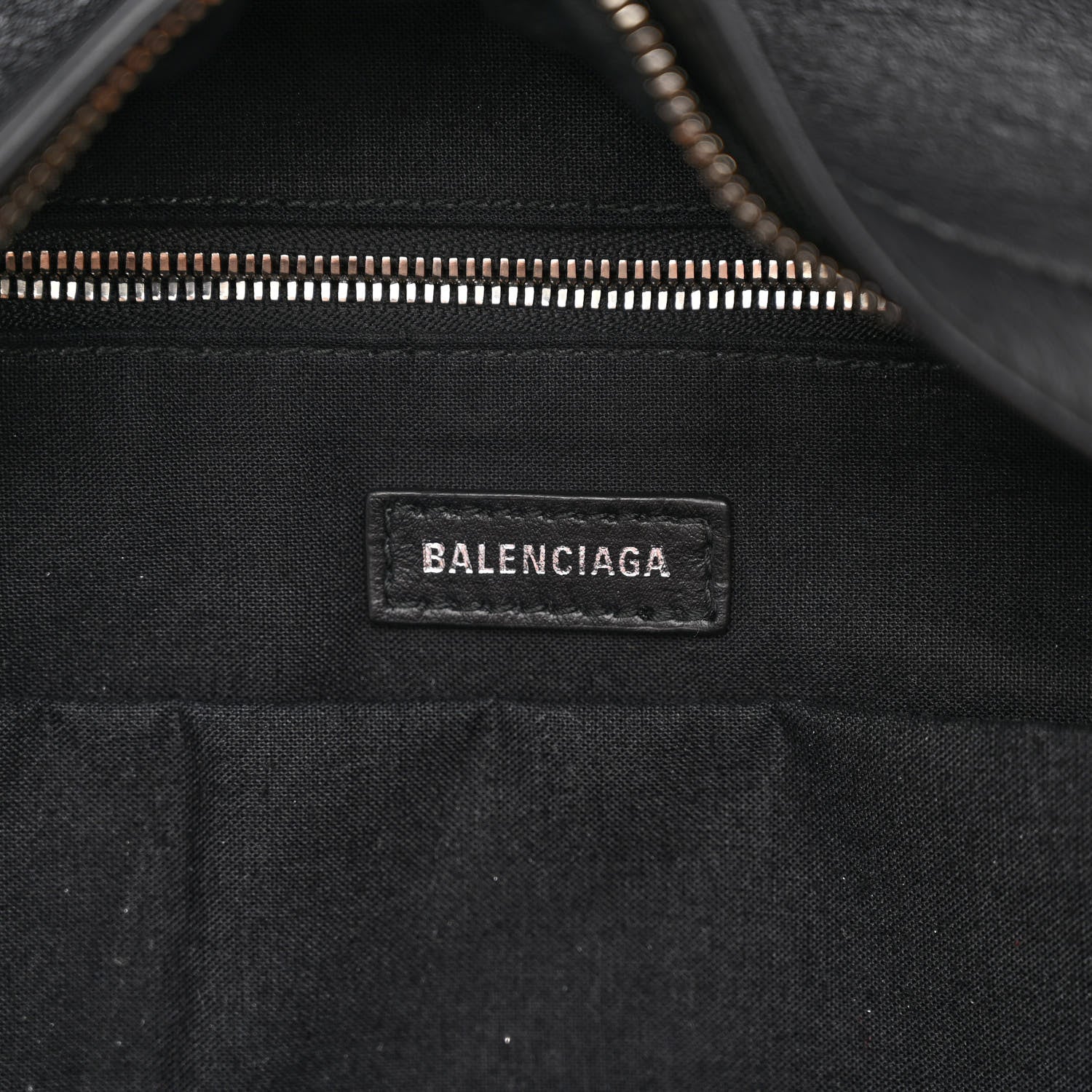 Balenciaga Supple Calfskin Signature Logo Small Everyday Backpack Black 6 of 9
