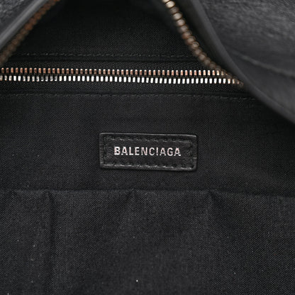 Balenciaga Supple Calfskin Signature Logo Small Everyday Backpack Black 6 of 9