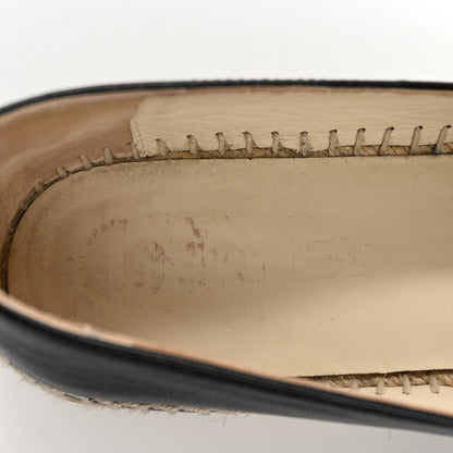 Chanel Lambskin CC Espadrilles 38 Black 7 of 11