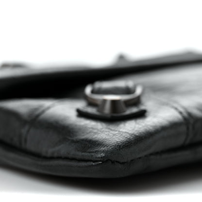 Balenciaga Agneau Classic Hardware Envelope Clutch Black 9 of 10