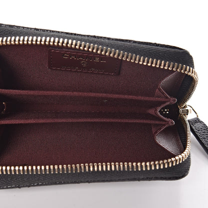Chanel Caviar Quilted Zip Coin Purse Black 6 of 8