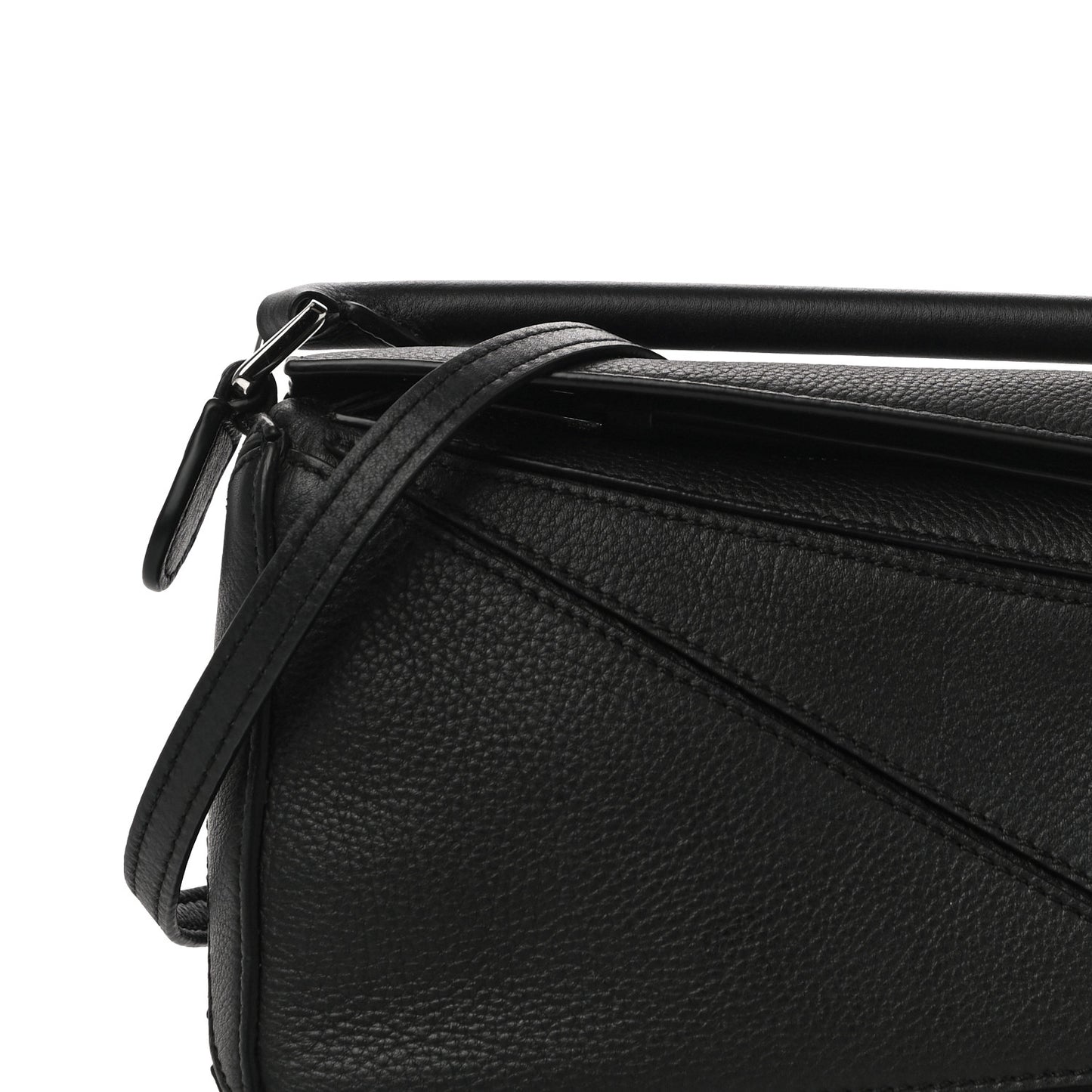 Calfskin Mini Puzzle Bag Black