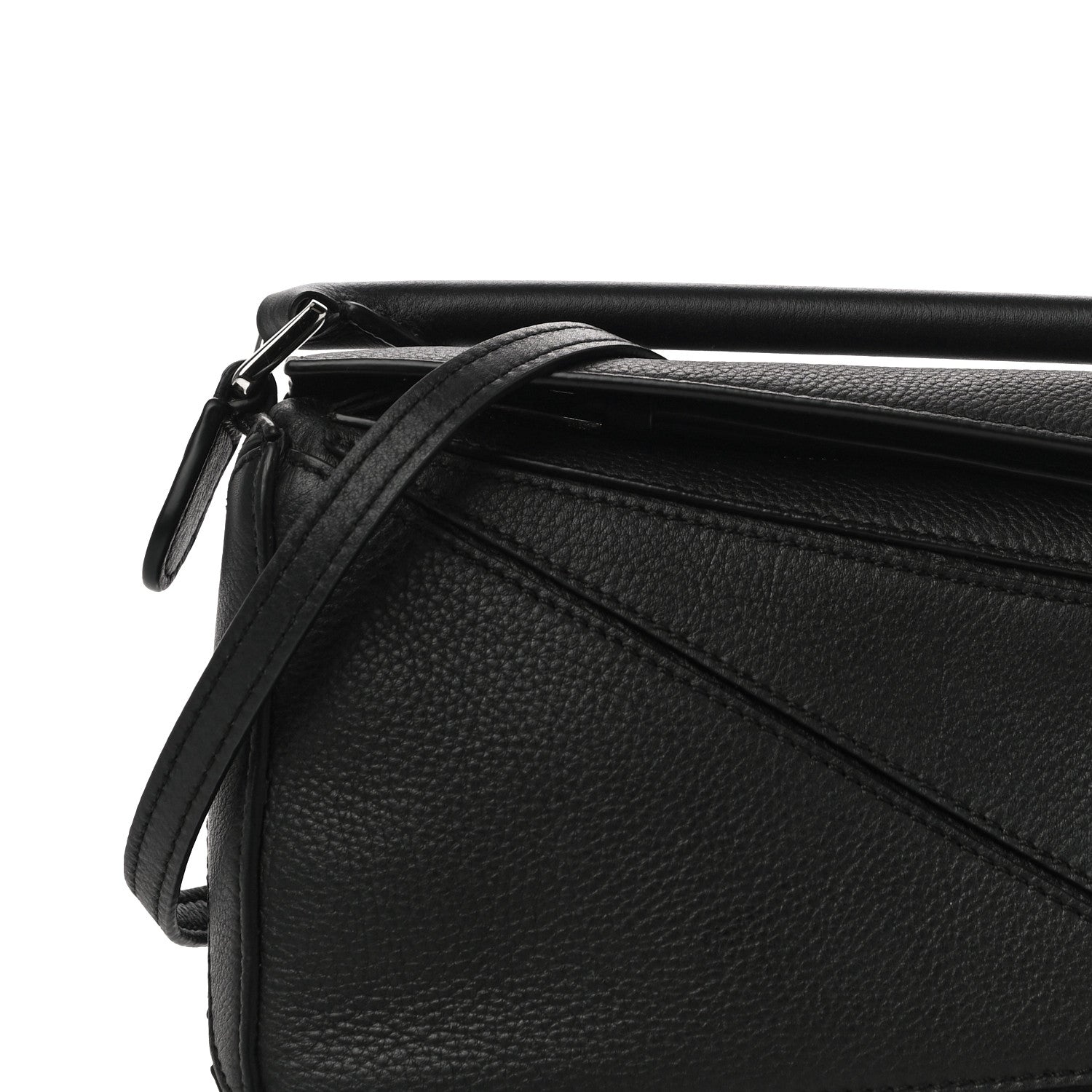 Loewe Calfskin Mini Puzzle Bag Black 7 of 10