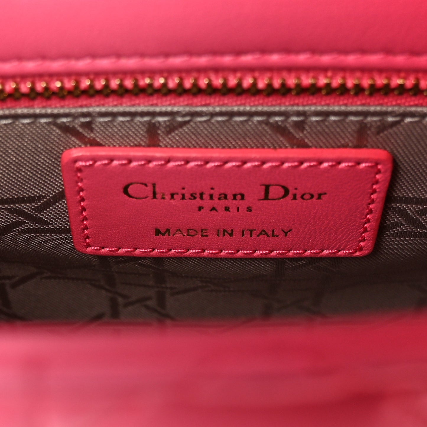 Lambskin Cannage Small My ABCDior Lady Dior Pink