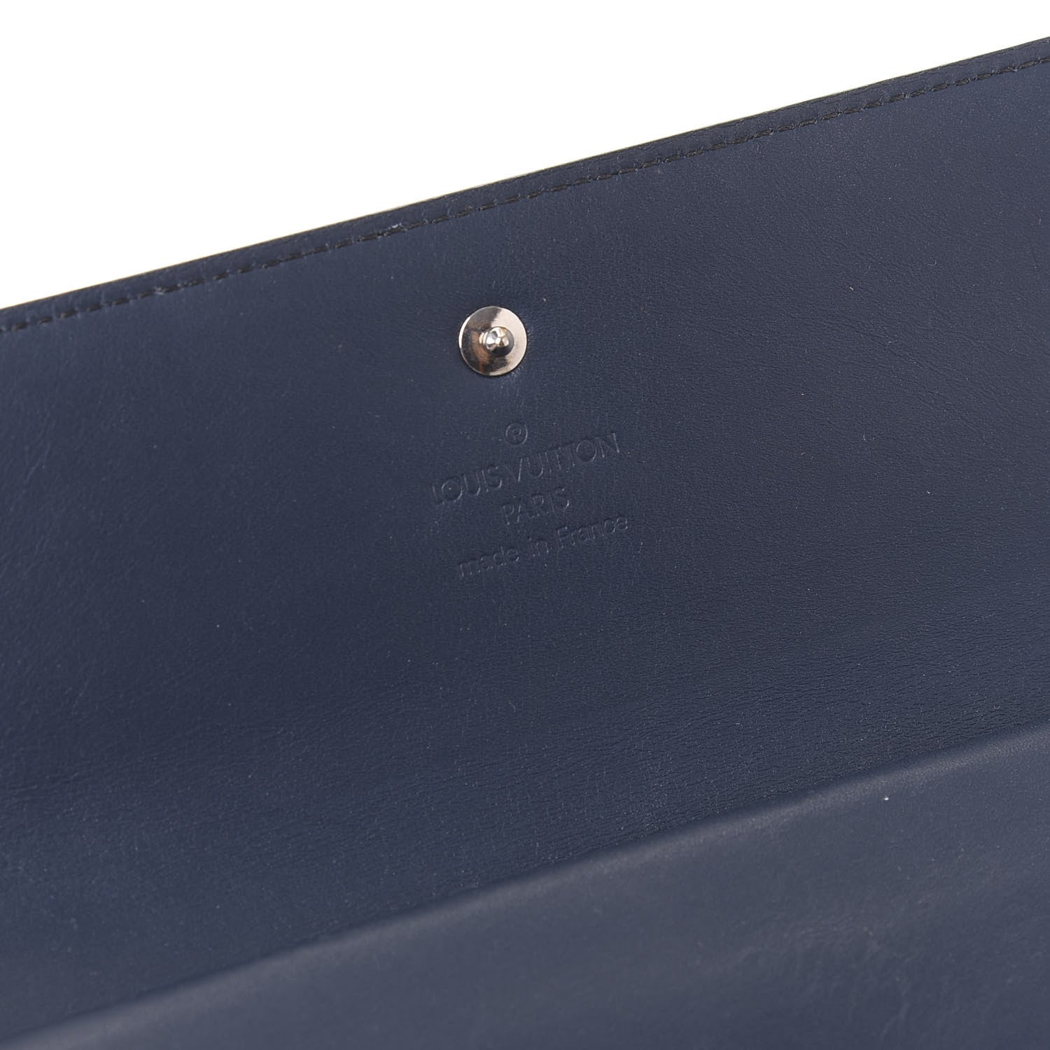 Louis Vuitton Mat Monogram Porte Tresor International Wallet Blue 7 of 8