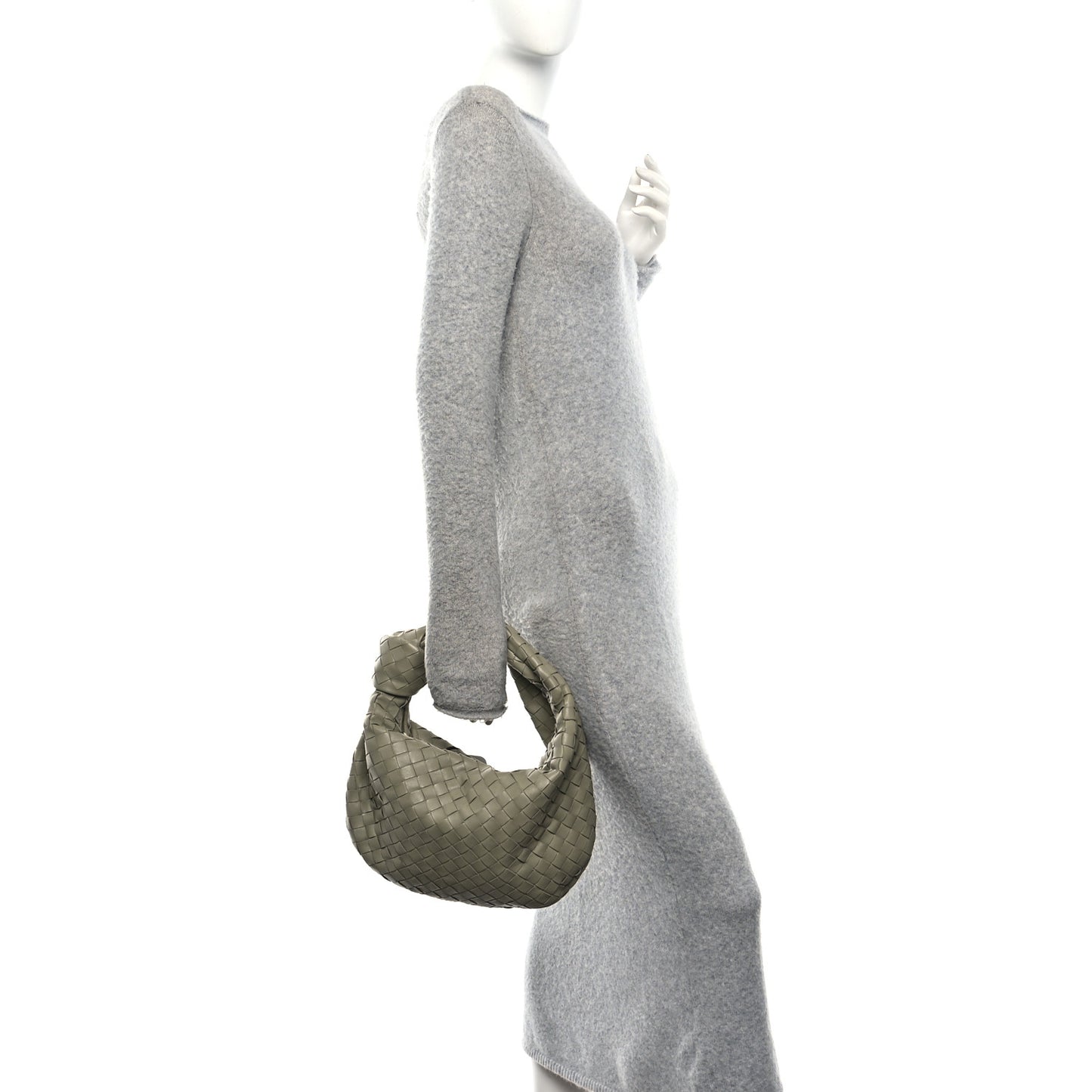 Nappa Intrecciato Teen Jodie Hobo Travertine