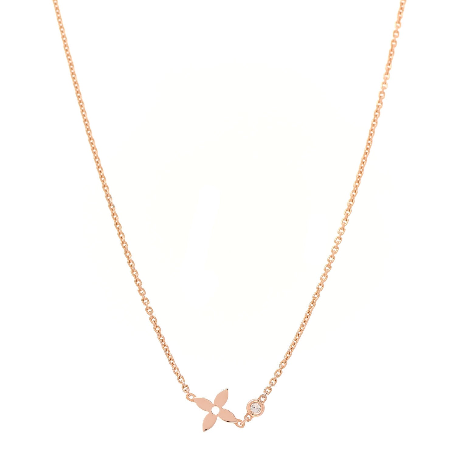 Louis Vuitton 18K Pink Gold Diamond Idylle Blossom Pendant Necklace 1 of 7