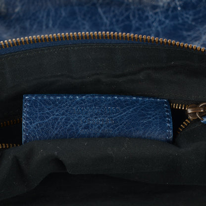 Balenciaga Agneau Classic Hardware Day Hobo Bleu Mineral 6 of 7