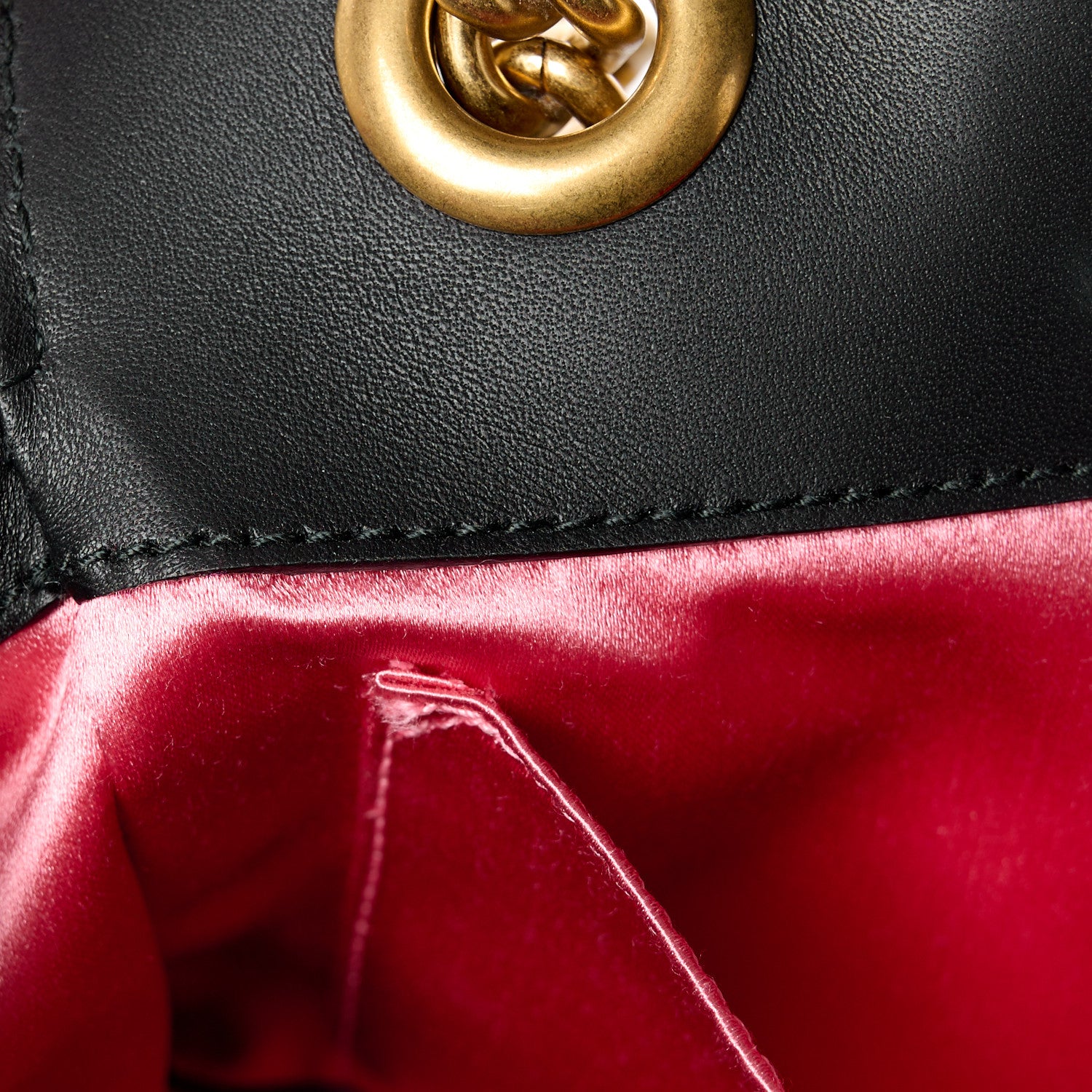 Gucci Velvet Matelasse Mini GG Marmont Shoulder Bag Black 12 of 12