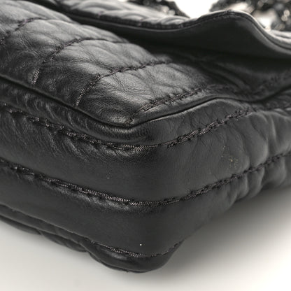 Chanel Lambskin Vertical Stitch Jumbo Single Flap Black 9 of 12