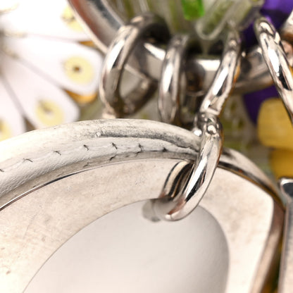 Christian Dior Satin Beaded Floral Embroidered Mini Lady Dior White Multicolor 13 of 19