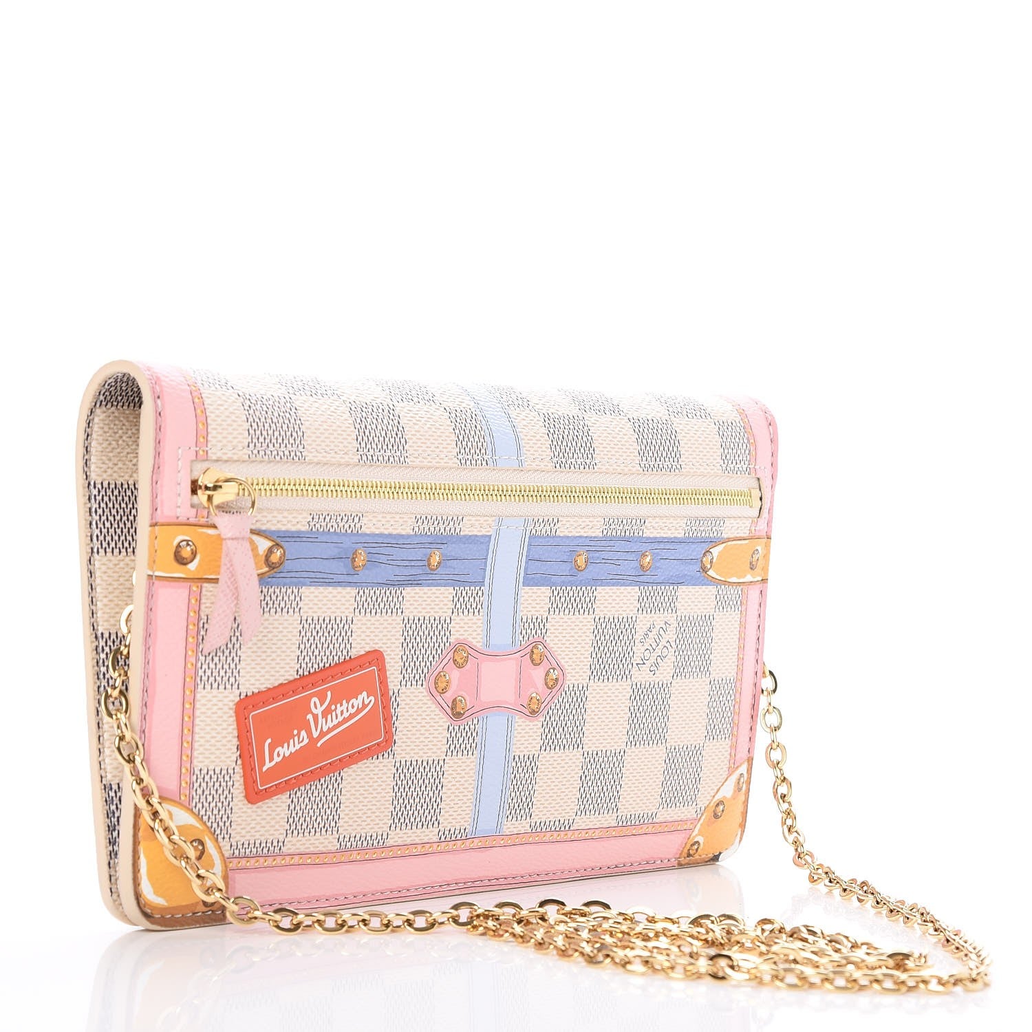 Louis Vuitton Damier Azur Summer Trunks Pochette Weekend 3 of 8