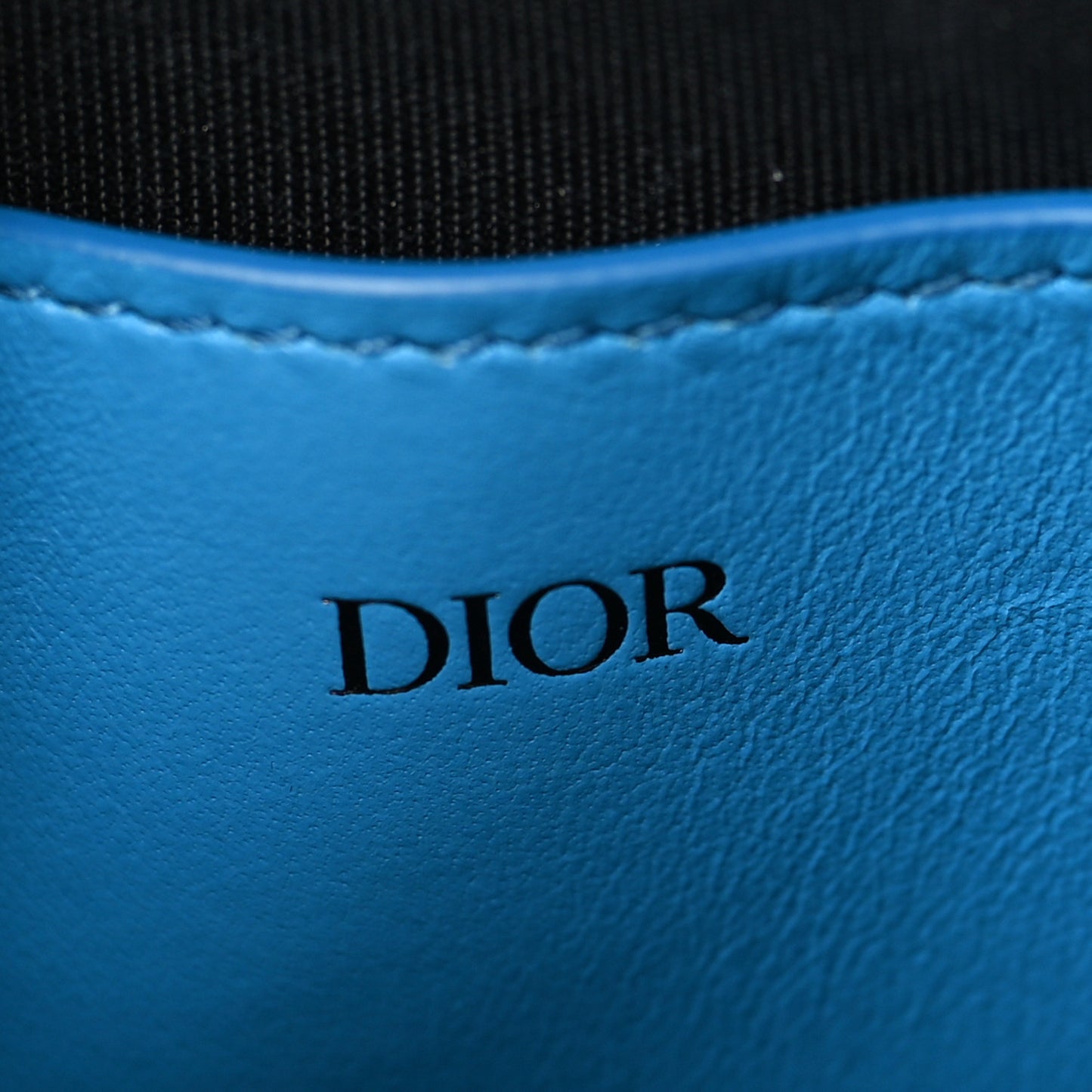 Smooth Calfskin Vertical Pouch Blue