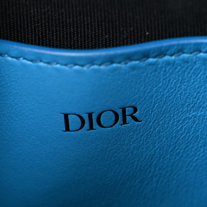 Christian Dior Smooth Calfskin Vertical Pouch Blue 5 of 9