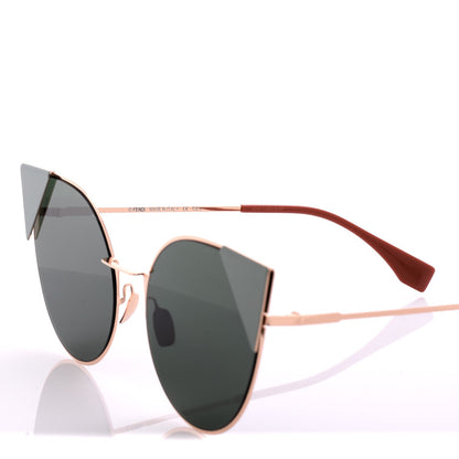 Fendi Iridia Sunglasses FF 0190 Rose Gold Green 4 of 7
