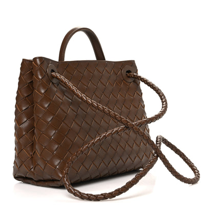Bottega Veneta Nappa Intrecciato Small Andiamo Shoulder Bag Nocciola 3 of 9