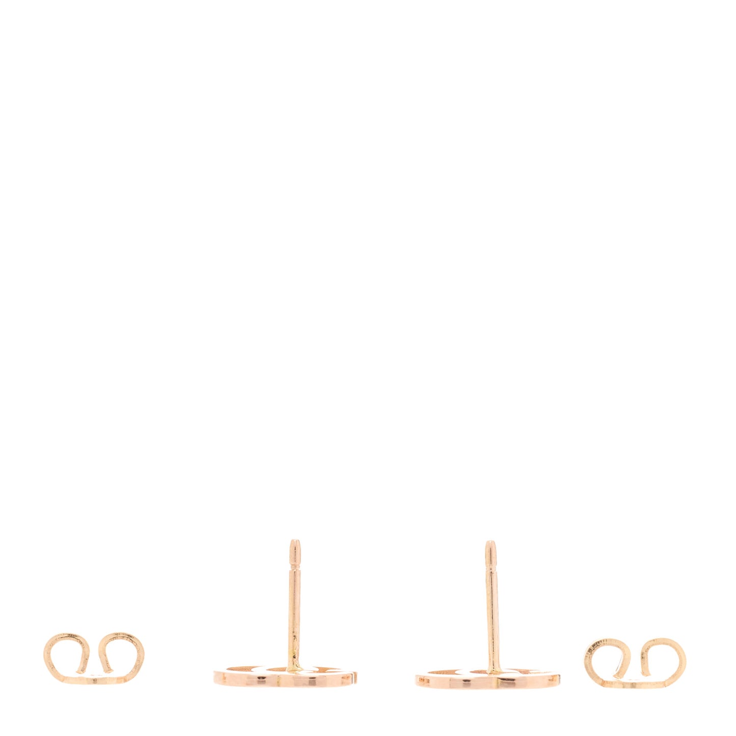 18K Rose Gold GG Tissue Stud Earrings