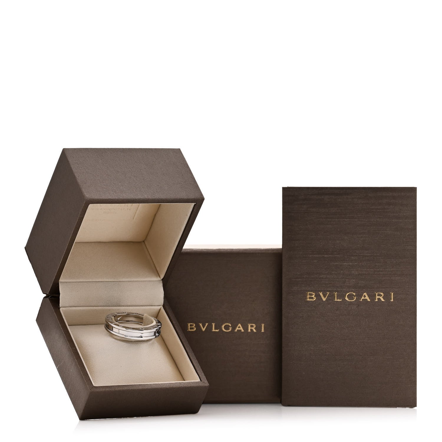 Bulgari 18K White Gold B.Zero1 One-Band Ring 62 10 5 of 5
