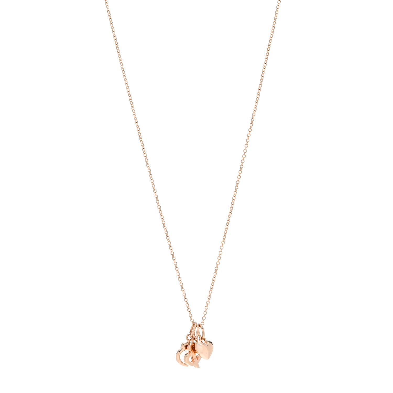 Tiffany 18K Rose Gold Naughty and Nice Pendant Necklace 1 of 6