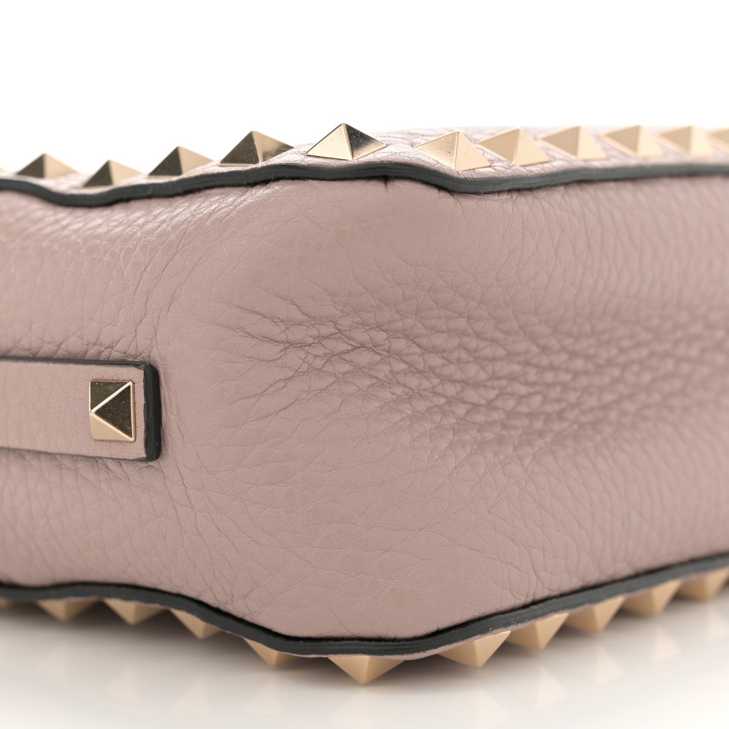 Valentino Garavani Pebbled Calfskin Rockstud Camera Crossbody Bag Poudre 8 of 11