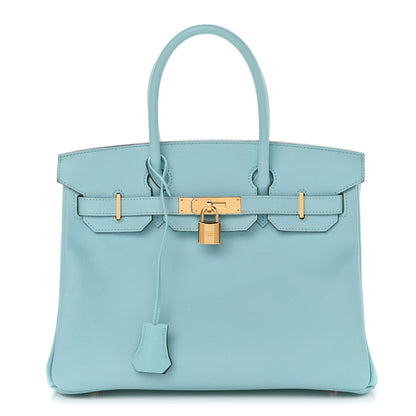 Hermes Epsom Birkin 30 Bleu Atoll 1 of 10