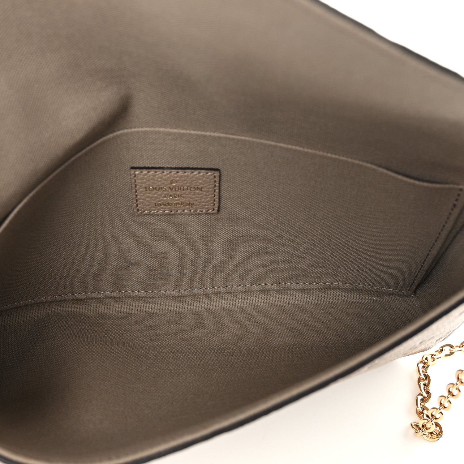 Louis Vuitton Empreinte Pochette Felicie Chain Wallet Tourterelle 6 of 10