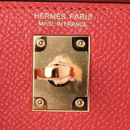 Hermes Epsom Mini Kelly Sellier 20 Rouge Tomate 25 of 29
