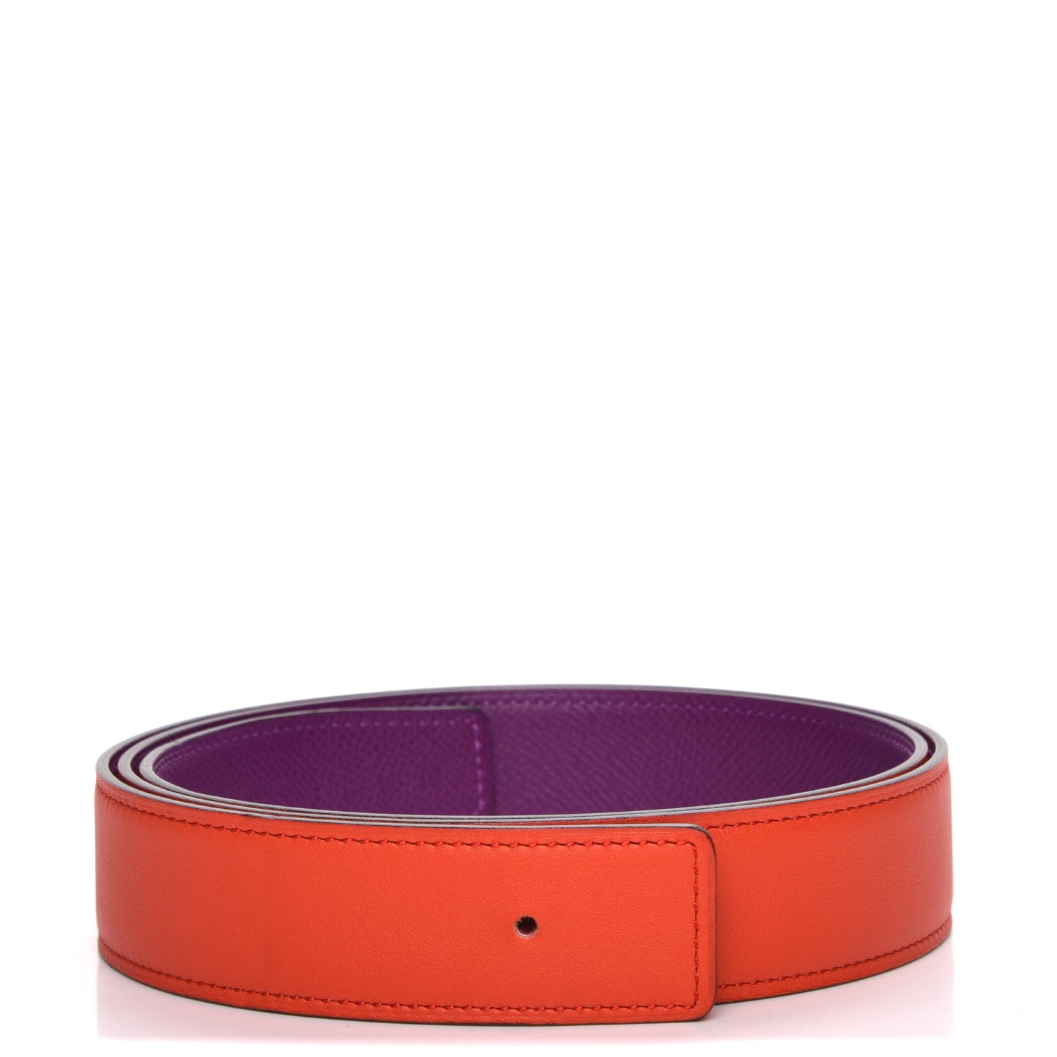Hermes Epsom Swift 32mm Belt Strap 95 Anemone Capucine 1 of 6