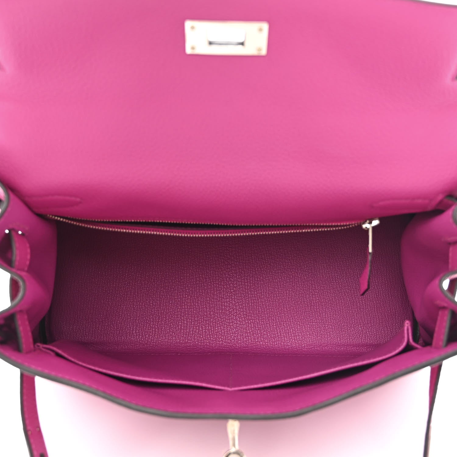 Hermes Togo Kelly Retourne 28 Rose Pourpre 5 of 12