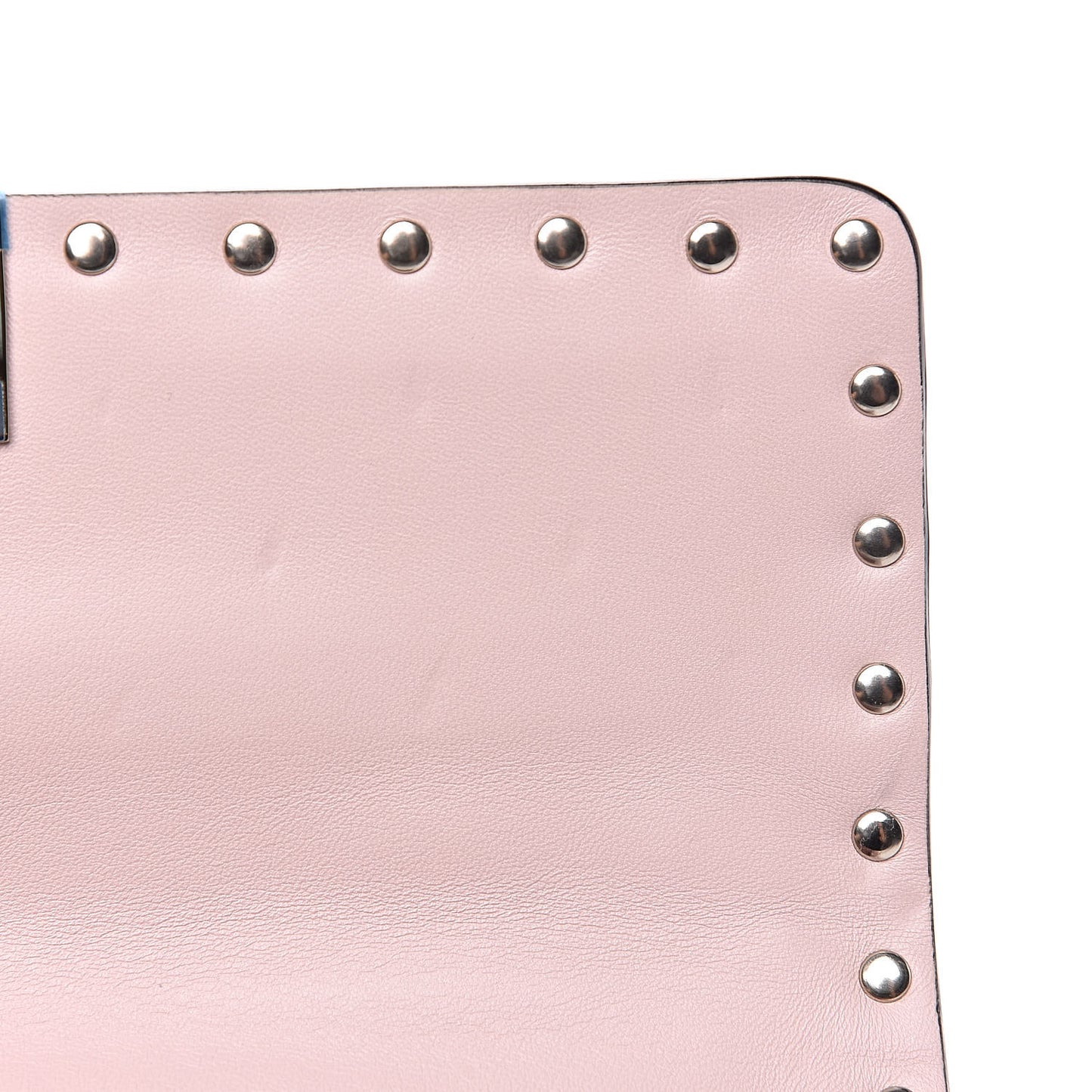 Nappa Medium Rockstud Spike Shoulder Bag Water Rose
