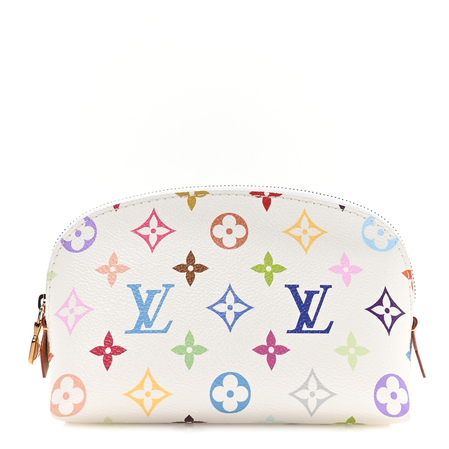 LV x TM Monogram Multicolor Cosmetic Pouch PM White