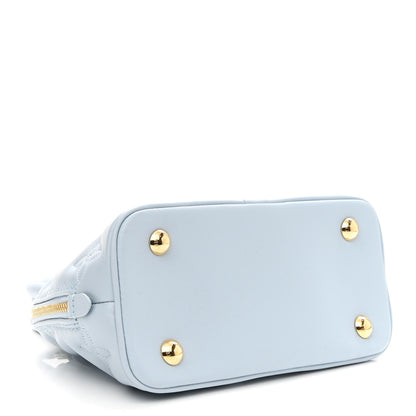 Louis Vuitton Calfskin Bubblegram Alma BB Ice Blue 4 of 9