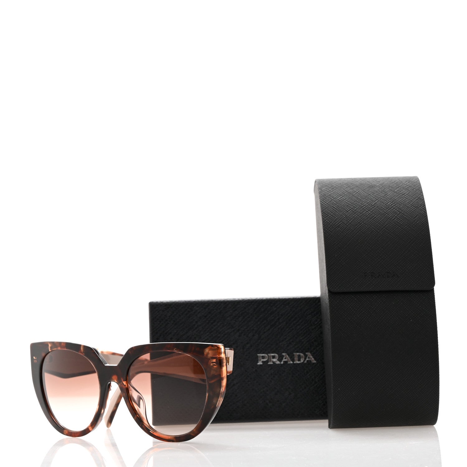 Prada Acetate Sunglasses SPR 14W Tortoise Pink 8 of 8