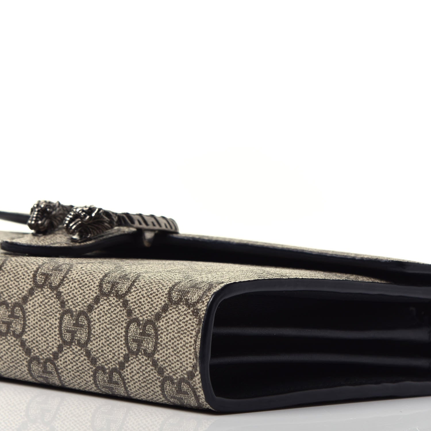 Gucci GG Supreme Monogram Mini Dionysus Chain Wallet Beige Black 9 of 9