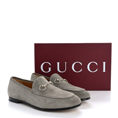 Gucci Suede Horsebit Womens Jordaan Loafers 38.5 New Fango 12 of 12