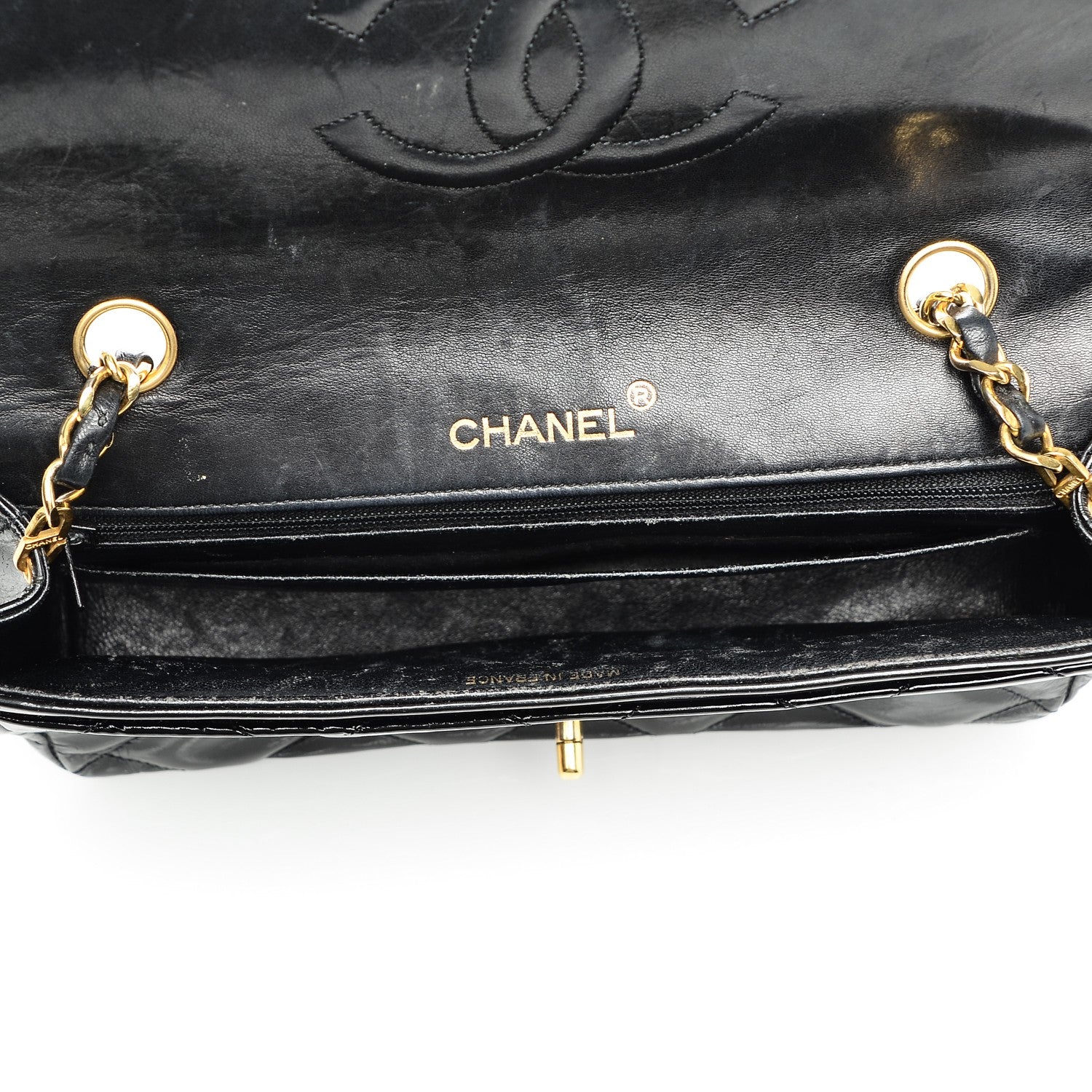 Chanel Patent Quilted Small Single Flap Black 5 of 9