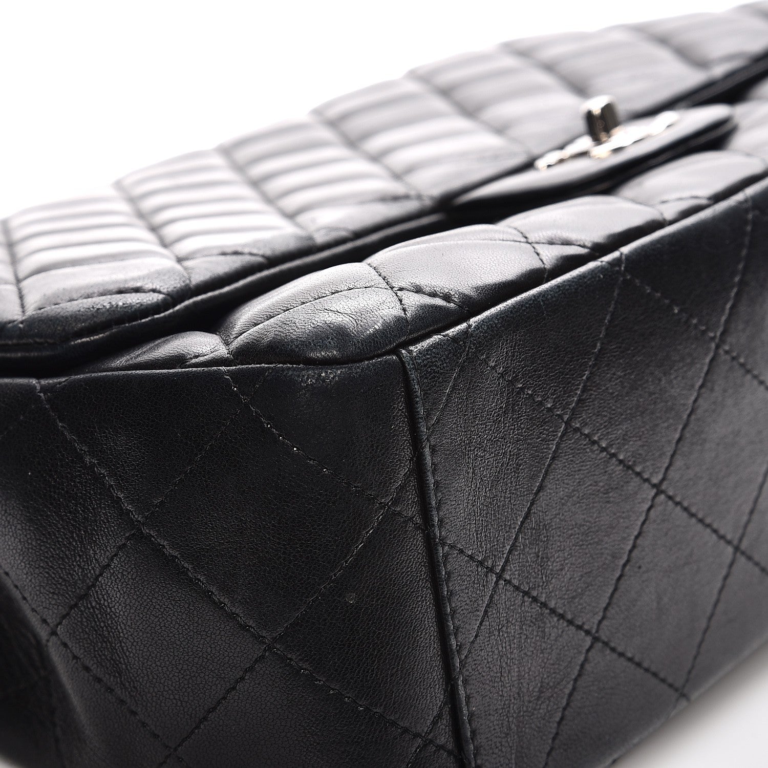 Chanel Lambskin Quilted Maxi Single Flap Black 10 of 16