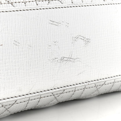 Christian Dior Metallic Grained Calfskin Cannage Small Lucky Badges My Lady Dior Silver 11 of 14