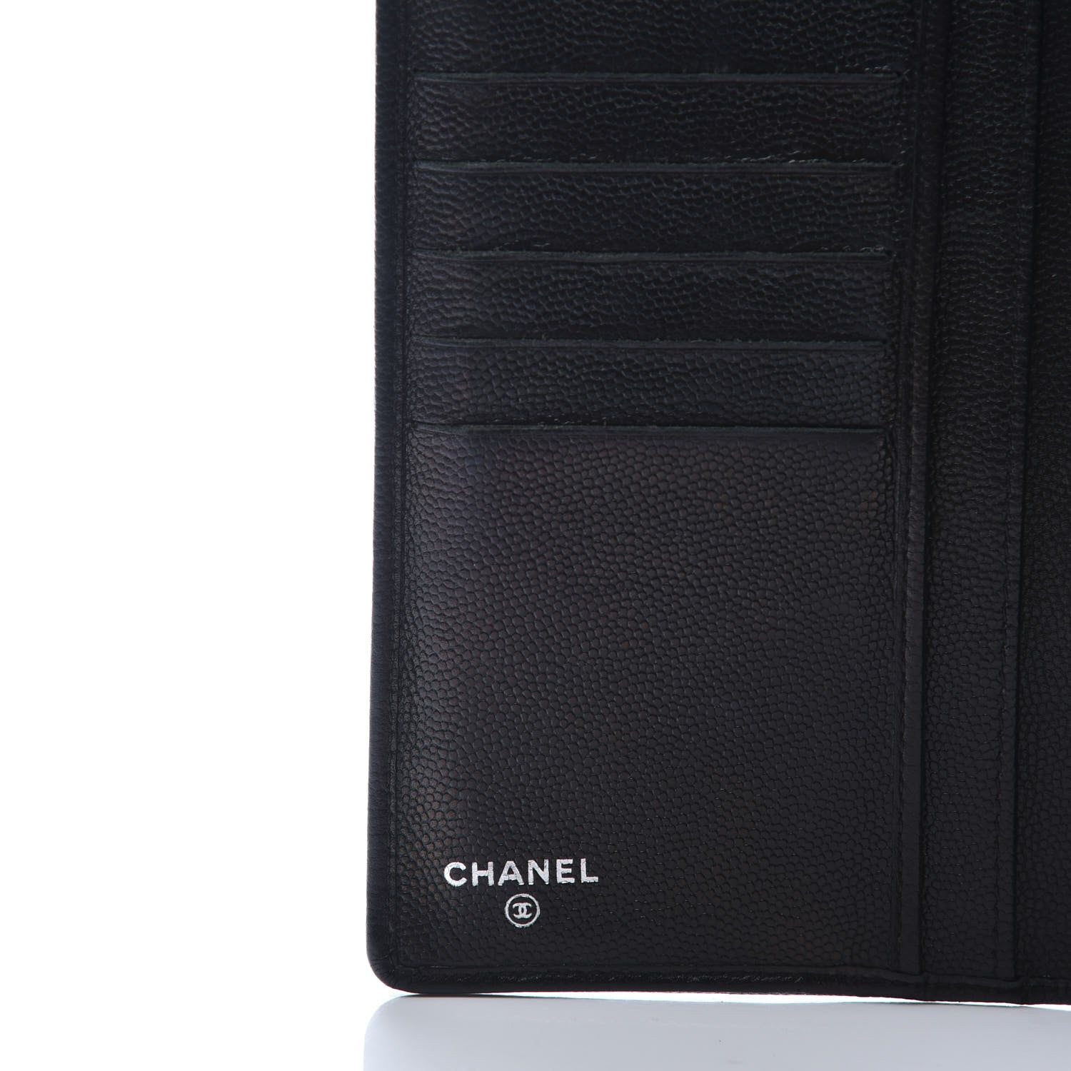 Chanel Caviar Sevruga Yen Wallet Black 10 of 11