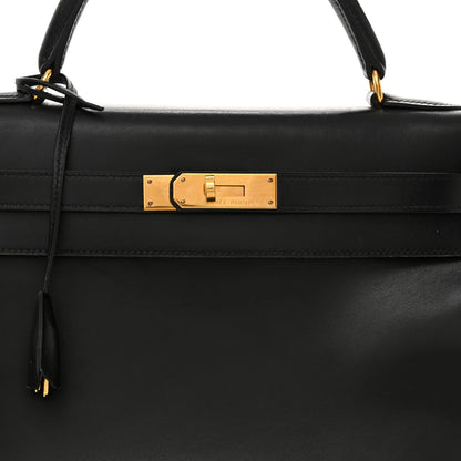 Hermes Box Kelly Retourne 32 Black 8 of 22