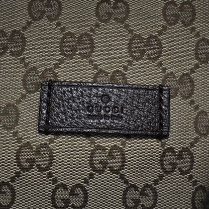 Gucci GG Monogram Web Large Collapsible Carry On Duffle Beige Brown 7 of 10