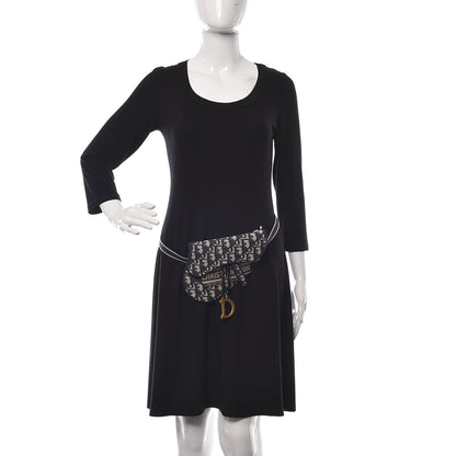 Christian Dior Oblique Saddle Pouch Blue 2 of 8