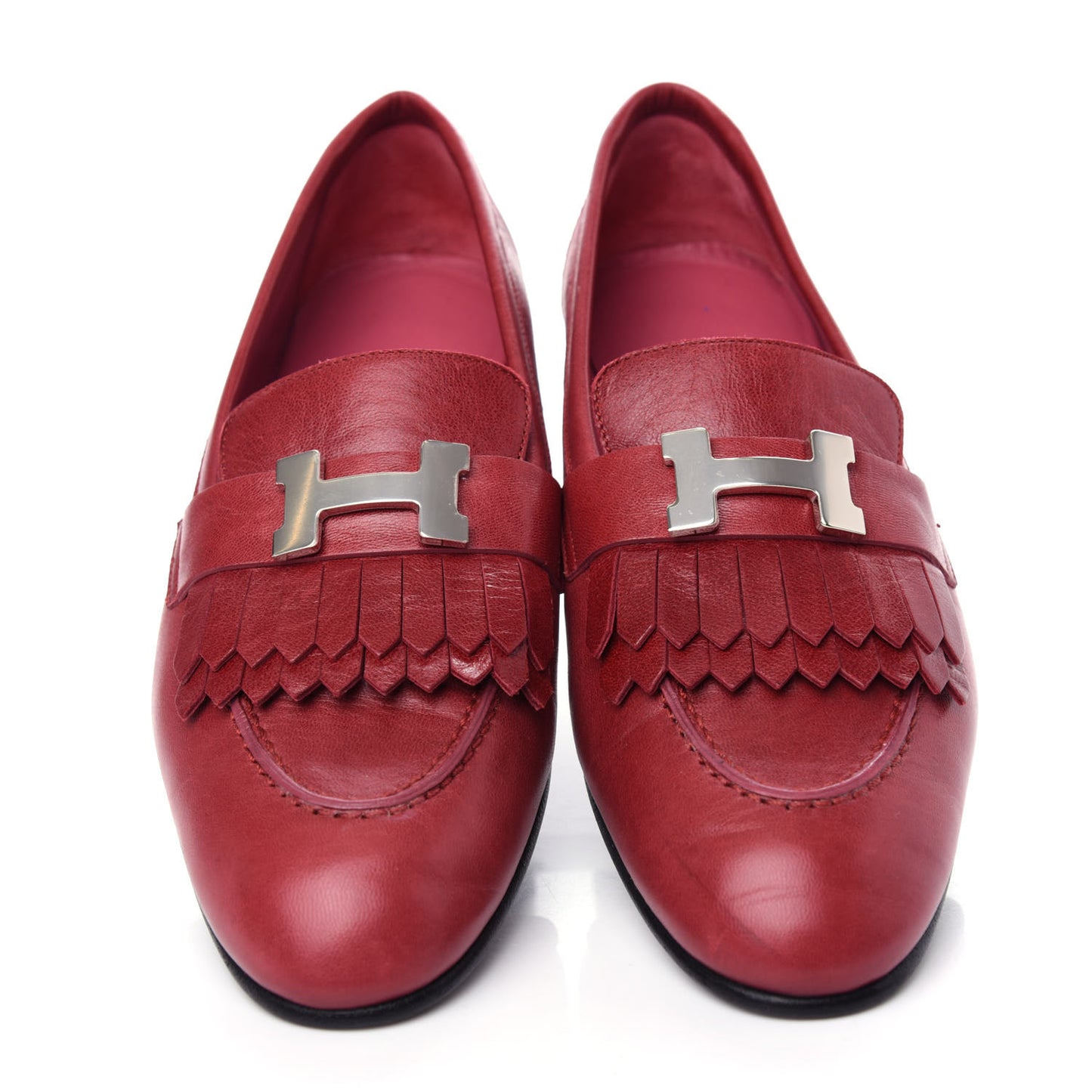 Goatskin Womens Royal Loafers 36 Rouge Tibétain
