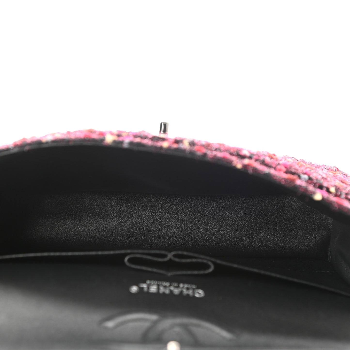 Tweed Quilted Medium Double Flap Multicolor