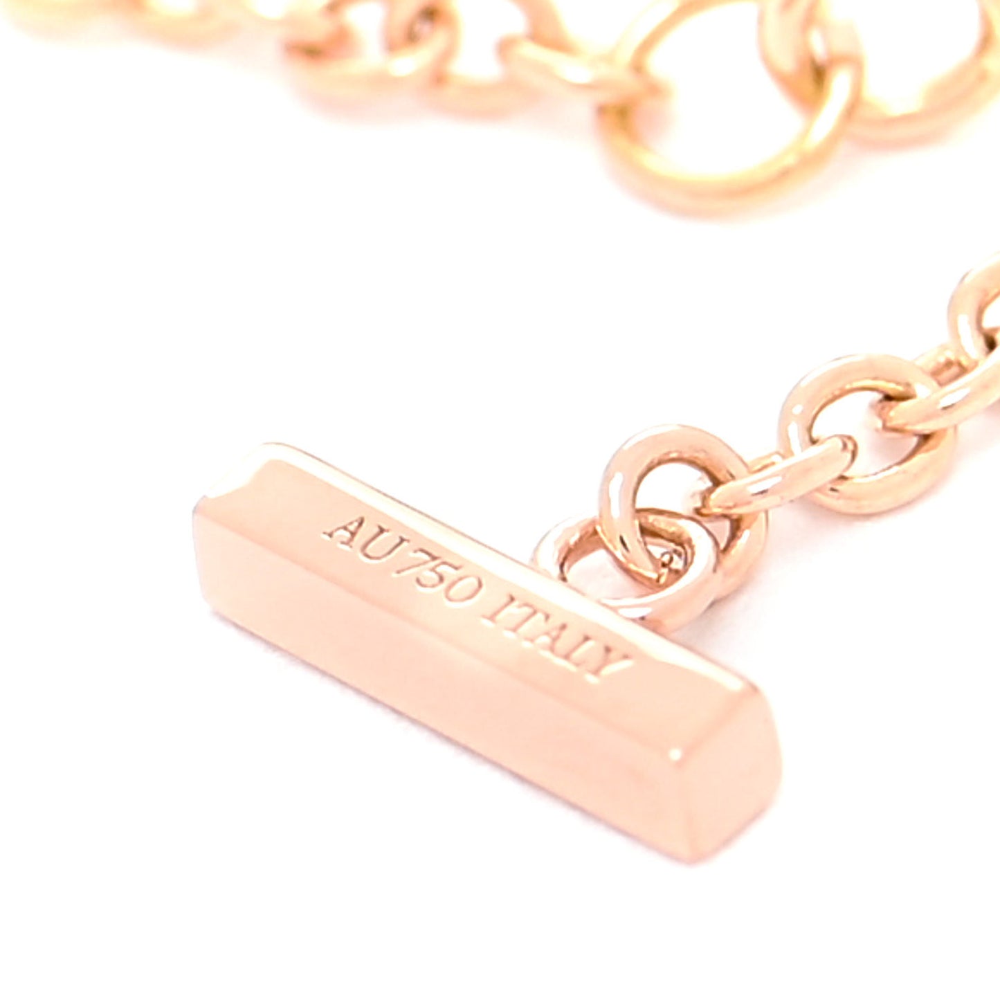 18K Rose Gold T Smile Bracelet