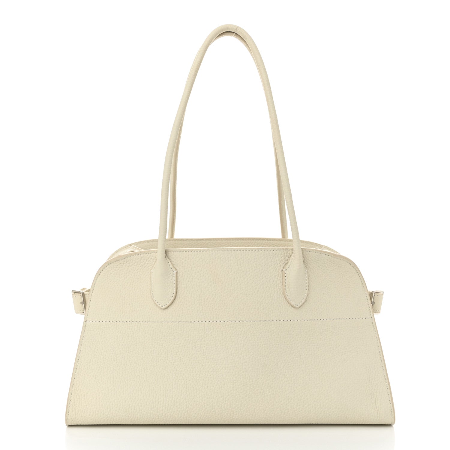 The Row Matte Grained Calfskin Margaux Shoulder 12 White 1 of 9