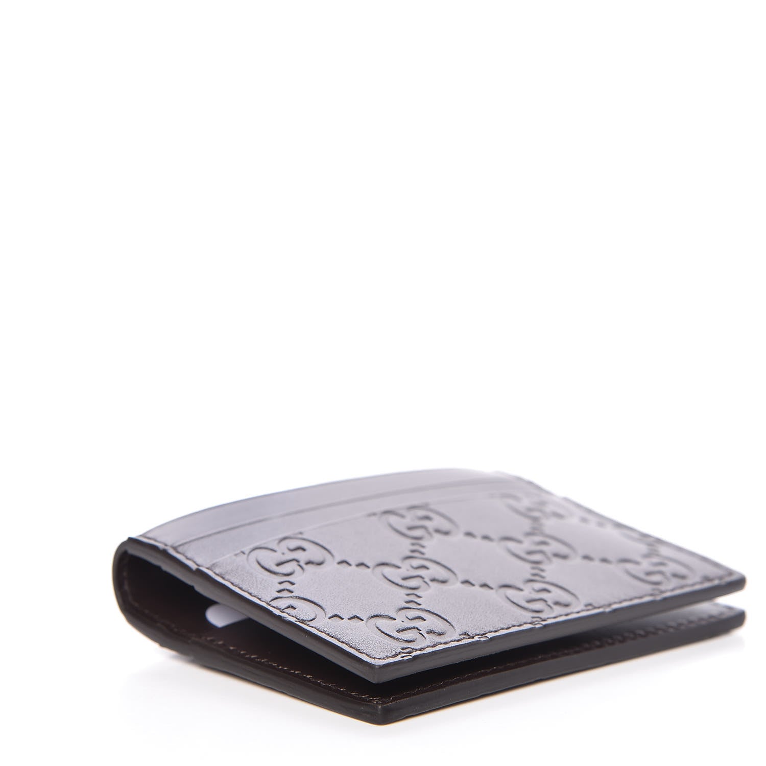 Gucci Guccissima Card Case Brown 4 of 8
