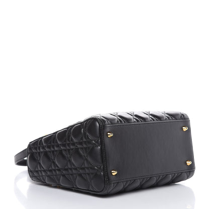 Christian Dior Lambskin Cannage Medium Lady Dior Black 4 of 13
