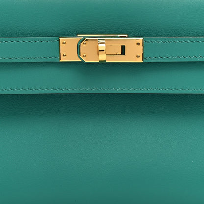 Hermes Swift Kelly Pochette Clutch Vert Verone 8 of 9